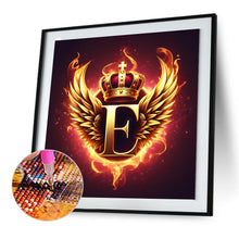 Load image into Gallery viewer, Diamond Painting - Full Round - Feather wings letter E (30*30CM)