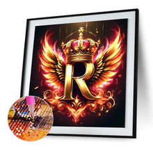 Load image into Gallery viewer, Diamond Painting - Full Round - Feather wings letter R (30*30CM)