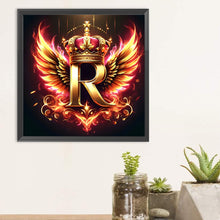 Load image into Gallery viewer, Diamond Painting - Full Round - Feather wings letter R (30*30CM)