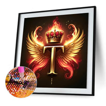 Load image into Gallery viewer, Diamond Painting - Full Round - Feather wings letter T (30*30CM)