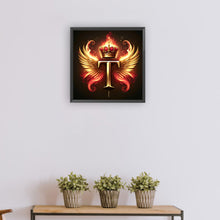 Load image into Gallery viewer, Diamond Painting - Full Round - Feather wings letter T (30*30CM)