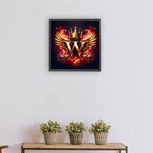 Load image into Gallery viewer, Diamond Painting - Full Round - Feather wings letter W (30*30CM)