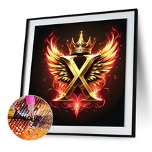 Load image into Gallery viewer, Diamond Painting - Full Round - Feather wings letter X (30*30CM)