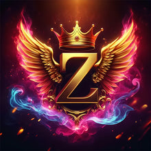 Load image into Gallery viewer, Diamond Painting - Full Round - Feather wings letter Z (30*30CM)