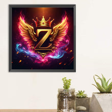 Load image into Gallery viewer, Diamond Painting - Full Round - Feather wings letter Z (30*30CM)