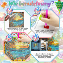 Load image into Gallery viewer, Stained Glass Animal DIY Creative Mosaic Sticker Craft Diamond Painting Sticker