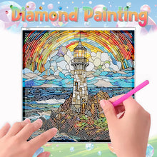 Load image into Gallery viewer, Stained Glass Animal DIY Creative Mosaic Sticker Craft Diamond Painting Sticker