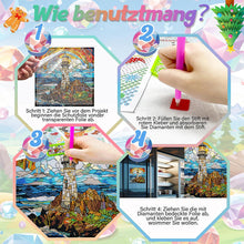 Load image into Gallery viewer, Stained Glass Animal DIY Creative Mosaic Sticker Craft Diamond Painting Sticker