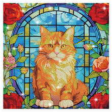 Load image into Gallery viewer, Stained Glass Animal DIY Creative Mosaic Sticker Craft Diamond Painting Sticker