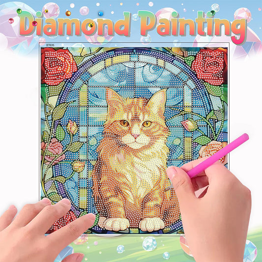 Stained Glass Animal DIY Creative Mosaic Sticker Craft Diamond Painting Sticker