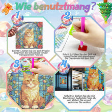 Load image into Gallery viewer, Stained Glass Animal DIY Creative Mosaic Sticker Craft Diamond Painting Sticker