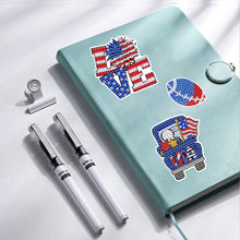 Load image into Gallery viewer, 12/16Pcs Independence Day Elements Diamond Painting Sticker Rhinestone Stickers
