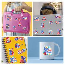 Load image into Gallery viewer, 12/16Pcs Independence Day Elements Diamond Painting Sticker Rhinestone Stickers