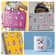 Load image into Gallery viewer, 12/16Pcs Independence Day Elements Diamond Painting Sticker Rhinestone Stickers