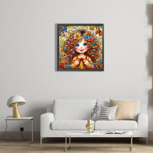Load image into Gallery viewer, Diamond Painting - Full Square - butterfly flower girl (35*35CM)