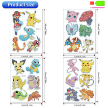 Load image into Gallery viewer, 23Pcs Pokémon Cartoon Diamond Painting Sticker Animal Gem Paint by Numbers Diamonds Arts