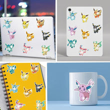 Load image into Gallery viewer, 9/12Pcs Pikachu Pokémon Diamond Painting Sticker Cartoon Animal Diamonds Mosaic Stickers