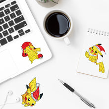 Load image into Gallery viewer, 16/27Pcs Pikachu Pokémon Diamond Painting Sticker Cartoon Animal Crystal Diamond Sticker