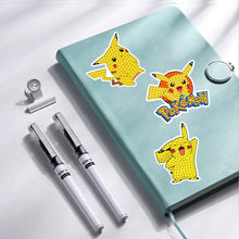 Load image into Gallery viewer, 16/27Pcs Pikachu Pokémon Diamond Painting Sticker Cartoon Animal Crystal Diamond Sticker