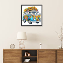 Load image into Gallery viewer, Diamond Painting - Partial Special Shaped - sunflower bus (30*30CM)