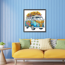 Load image into Gallery viewer, Diamond Painting - Partial Special Shaped - sunflower bus (30*30CM)