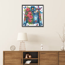 Load image into Gallery viewer, Diamond Painting - Partial Special Shaped - Denim and roses (30*30CM)