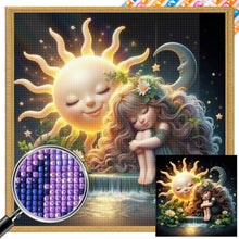 Load image into Gallery viewer, AB Diamond Painting - Full Square - sleep baby (40*40CM)