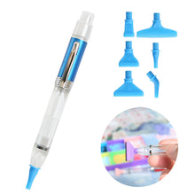 Load image into Gallery viewer, 13cm Diamond Painting Pen with 6 Tips LED Light Diamond Art Pen Kit (Blue)