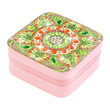 Load image into Gallery viewer, PU Partial Special Shaped Mandala Diamond Art Jewelry Box for Necklaces Earrings