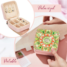 Load image into Gallery viewer, PU Partial Special Shaped Mandala Diamond Art Jewelry Box for Necklaces Earrings