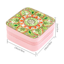 Load image into Gallery viewer, PU Partial Special Shaped Mandala Diamond Art Jewelry Box for Necklaces Earrings