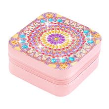 Load image into Gallery viewer, PU Partial Special Shaped Mandala Diamond Art Jewelry Box for Necklaces Earrings