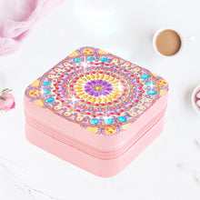 Load image into Gallery viewer, PU Partial Special Shaped Mandala Diamond Art Jewelry Box for Necklaces Earrings