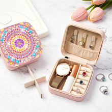 Load image into Gallery viewer, PU Partial Special Shaped Mandala Diamond Art Jewelry Box for Necklaces Earrings