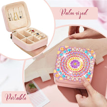Load image into Gallery viewer, PU Partial Special Shaped Mandala Diamond Art Jewelry Box for Necklaces Earrings