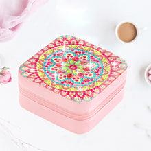 Load image into Gallery viewer, PU Partial Special Shaped Mandala Diamond Art Jewelry Box for Necklaces Earrings