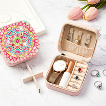 Load image into Gallery viewer, PU Partial Special Shaped Mandala Diamond Art Jewelry Box for Necklaces Earrings