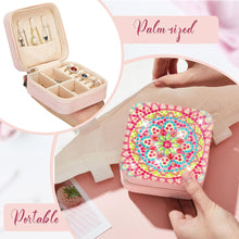Load image into Gallery viewer, PU Partial Special Shaped Mandala Diamond Art Jewelry Box for Necklaces Earrings