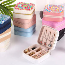 Load image into Gallery viewer, PU Partial Special Shaped Mandala Diamond Art Jewelry Box for Necklaces Earrings
