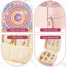 Load image into Gallery viewer, PU Partial Special Shaped Mandala Diamond Art Jewelry Box for Necklaces Earrings