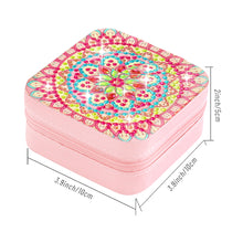 Load image into Gallery viewer, PU Partial Special Shaped Mandala Diamond Art Jewelry Box for Necklaces Earrings