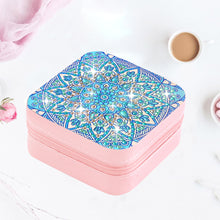 Load image into Gallery viewer, PU Partial Special Shaped Mandala Diamond Art Jewelry Box for Necklaces Earrings