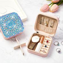 Load image into Gallery viewer, PU Partial Special Shaped Mandala Diamond Art Jewelry Box for Necklaces Earrings