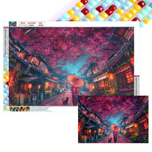 Load image into Gallery viewer, AB Diamond Painting - Full Square - Under the cherry blossom tree (40*60CM)