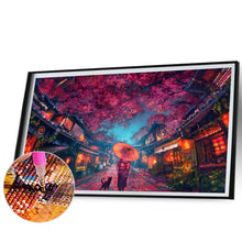 Load image into Gallery viewer, AB Diamond Painting - Full Square - Under the cherry blossom tree (40*60CM)