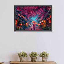 Load image into Gallery viewer, AB Diamond Painting - Full Square - Under the cherry blossom tree (40*60CM)