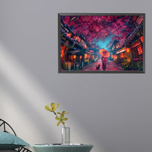 Load image into Gallery viewer, AB Diamond Painting - Full Square - Under the cherry blossom tree (40*60CM)