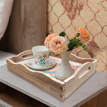 Load image into Gallery viewer, Wooden Mandala 5D DIY Diamond Painting Serving Tray with Handle for Home Decor