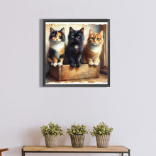 Load image into Gallery viewer, Diamond Painting - Full Round - cat (40*40CM)