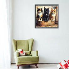 Load image into Gallery viewer, Diamond Painting - Full Round - cat (40*40CM)
